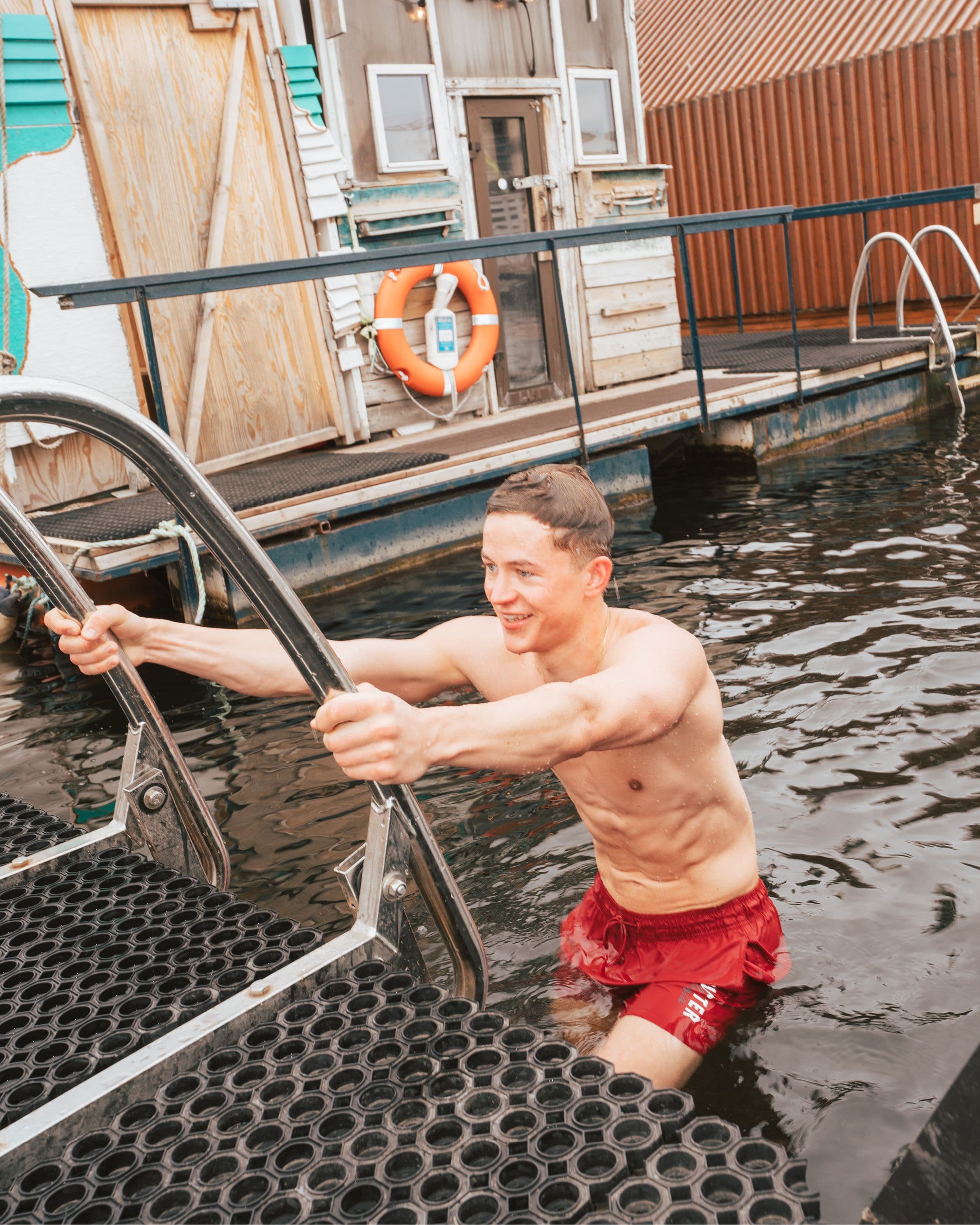 Person swimming