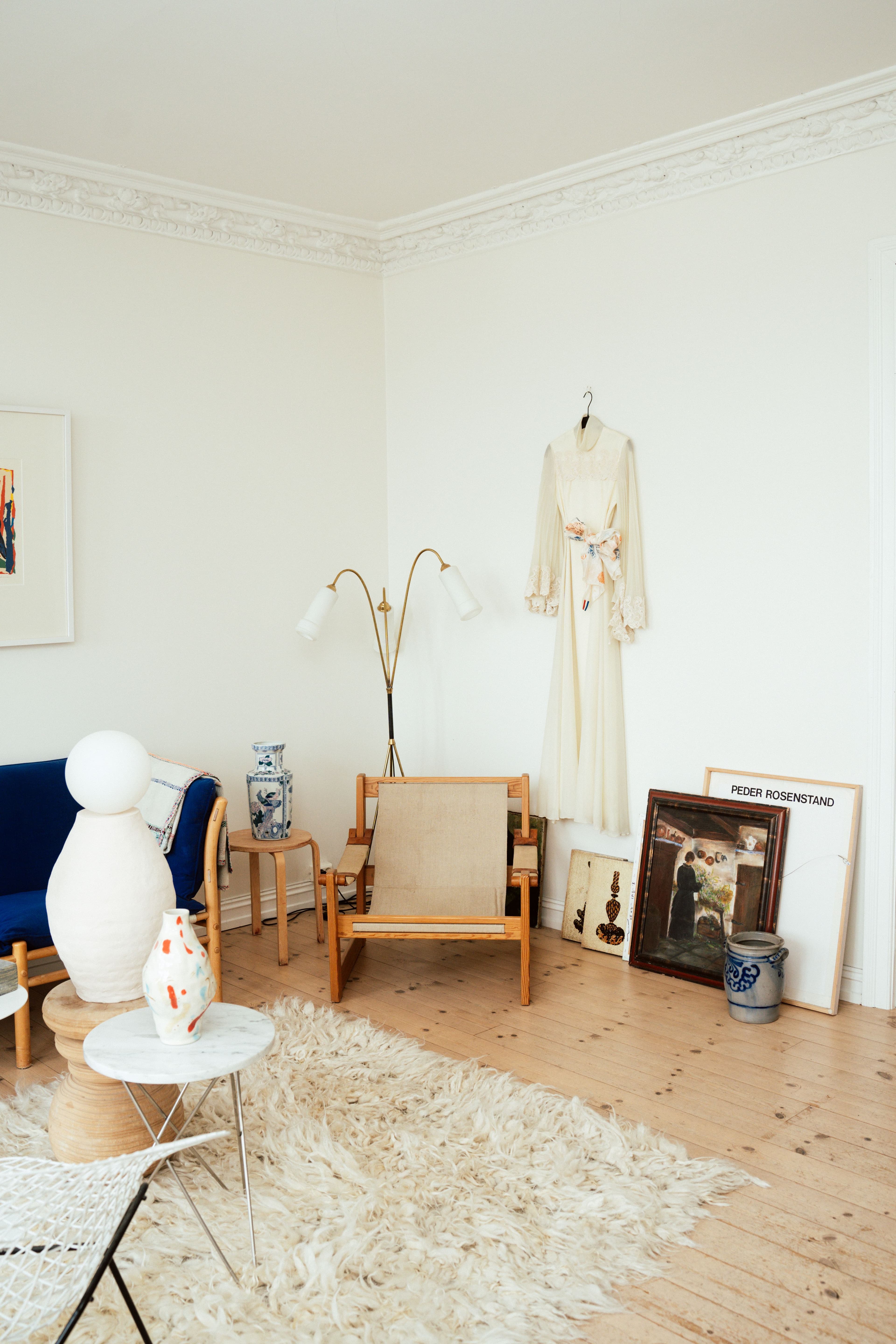 Dress on wall