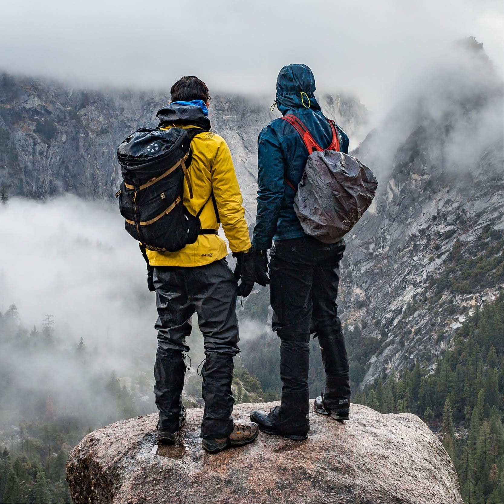 Two men hiking