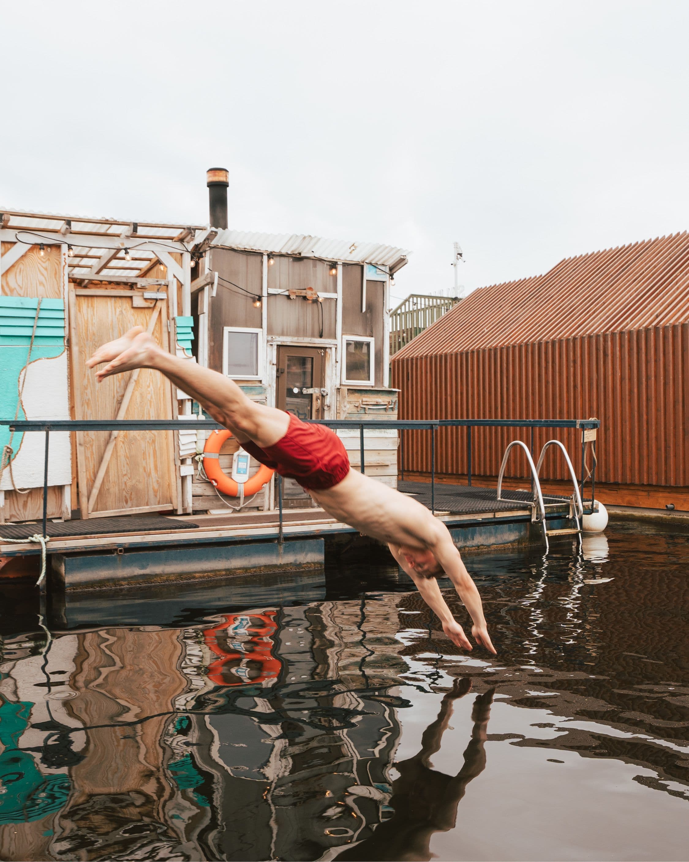 Person swimming